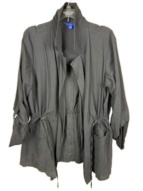 Apt. 9 Black Women's Utility Drawstring Jacket